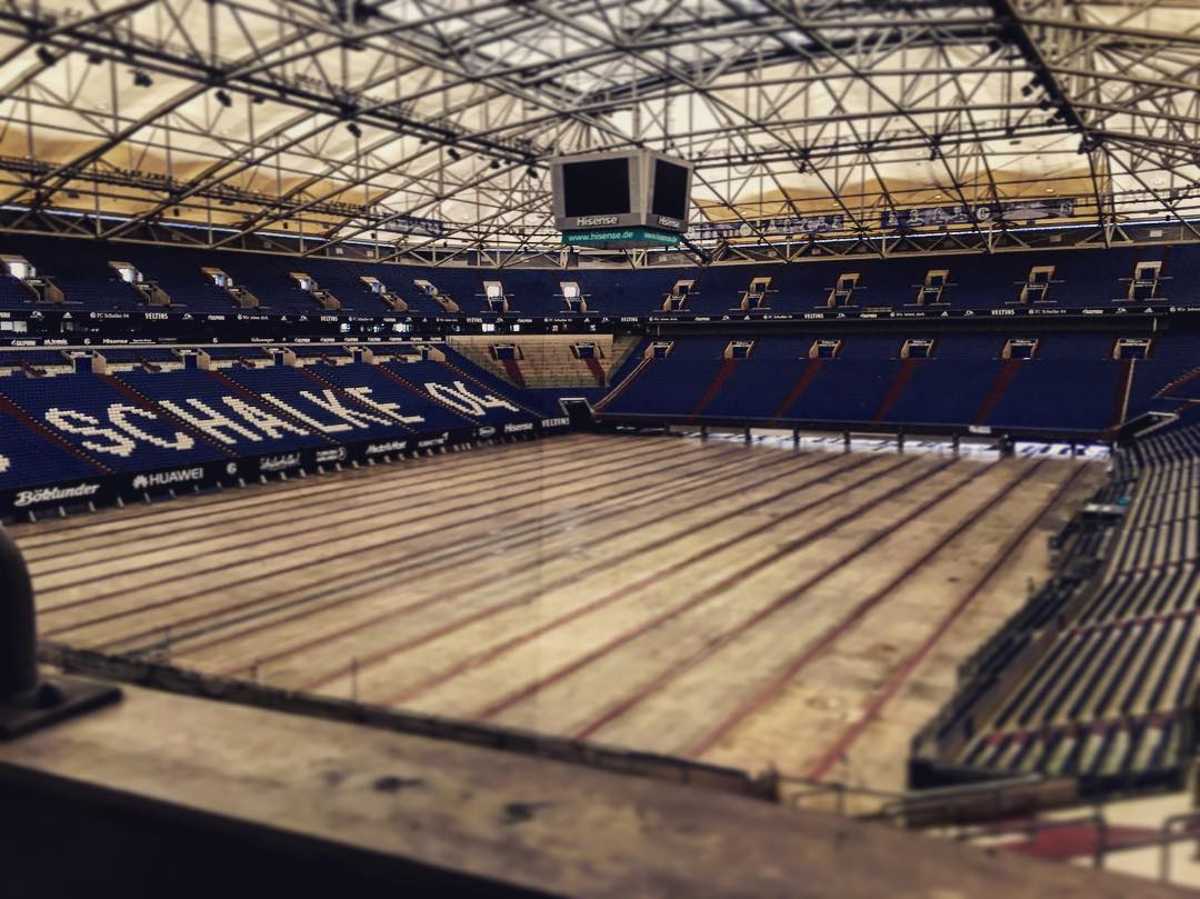 Recording sound at the Veltins Arena for an …